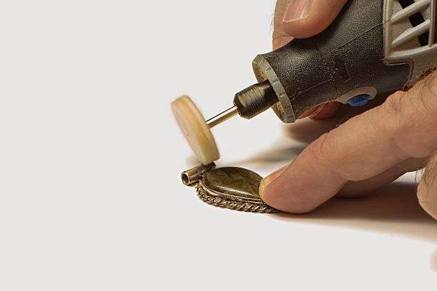 Use a die grinder to polish metal.